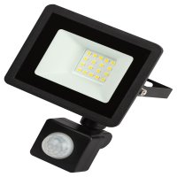 Прожектор светодиодный Эра LPR-042 6500K 20 Вт IP65 с датчиком движения черный