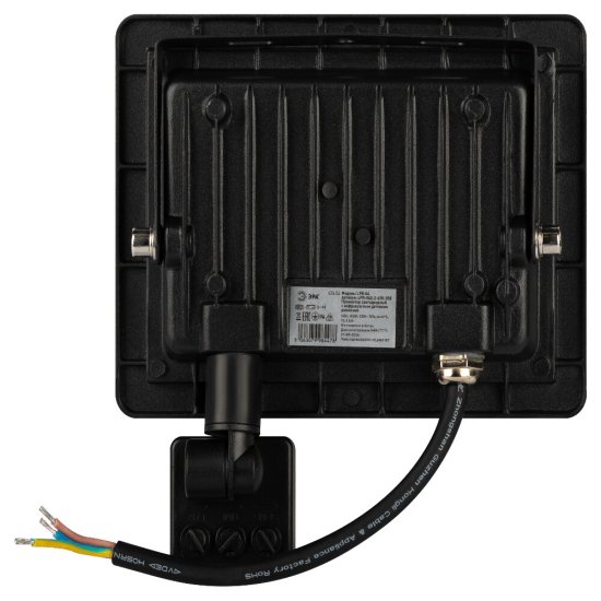 Прожектор светодиодный Эра LPR-042 6500K 50 Вт IP65 с датчиком движения черный