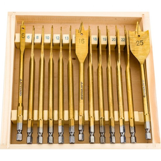 Набор сверл перовых по дереву Gigant Gpd-13