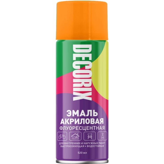 Аэрозольная акриловая эмаль Decorix 0102-02 DX