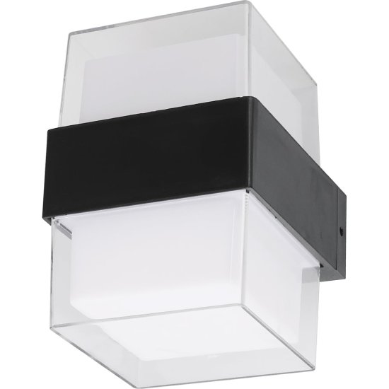 Светодиодный накладной уличный светильник Uniel Ulu-p26b-2x5w/4000k ip65 black