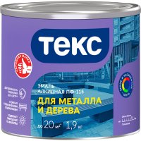 Эмаль алкидная для металла и дерева Текс ПФ-115 ОПТИМУМ