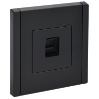 Розетка компьютерная IEK Forte&Piano FP132 встраиваемая черная RJ45 (FP-K10-1-K02)