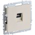 Розетка компьютерная IEK Brite РК10-БрКр встраиваемая бежевая (BR-K10-1-K10)