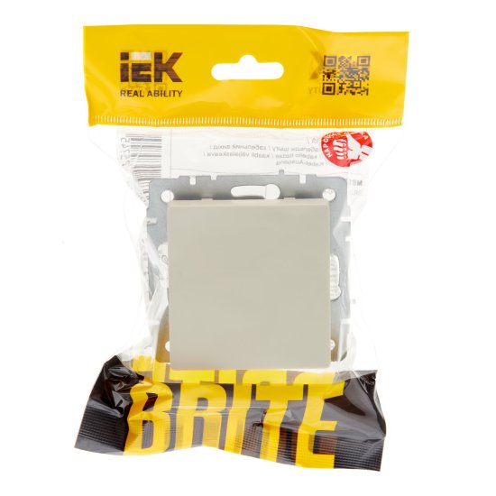 Вывод кабеля IEK Brite МВ10-БрКр встраиваемый бежевый (BR-VK10-0-K10)