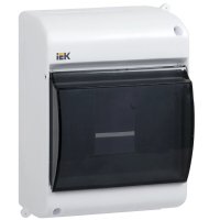 Щит распределительный навесной IEK Krepta 3 КМПн пластиковый IP30 146х96х83 мм прозрачная дверь