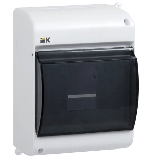 Щит распределительный навесной IEK Krepta 3 КМПн пластиковый IP30 146х96х83 мм прозрачная дверь