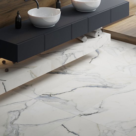 Керамогранит Kerranova Iceberg бело-голубой 1200х600х10 мм (2 шт.=1,44 кв.м)