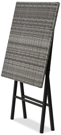 Стол складной Zena 60x74 см искусственный ротанг серый
