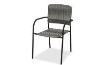 Кресло садовое Zena 61x57x85 см пластик серый