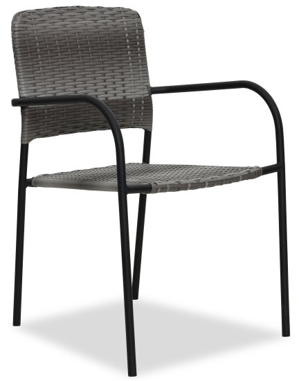 Кресло садовое Zena 61x57x85 см пластик серый