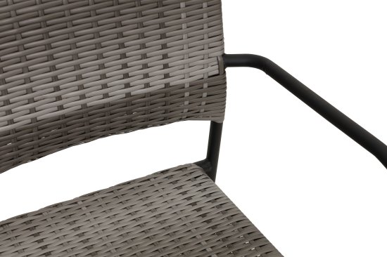 Кресло садовое Zena 61x57x85 см пластик серый