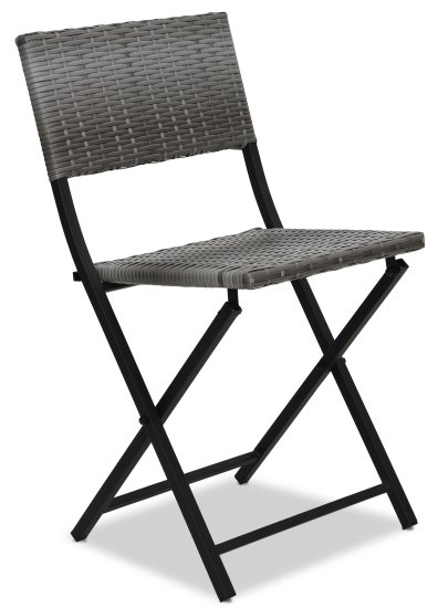 Стул складной Zena 46x102 см пластик серый