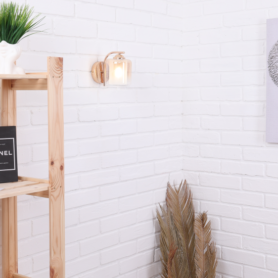 Светильник бра настенный Schaffner Astra 4420 цвет золотой