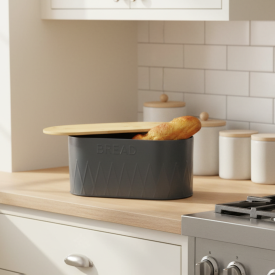 Хлебница Vidage VK2309Bl 15x17.6x33.5 см бамбук цвет черный