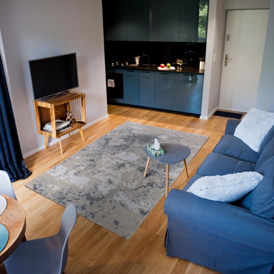 Ковер Merinos Point 240х340 см полипропилен L055 цвет синий