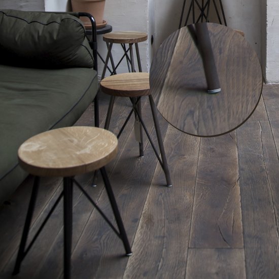 Накладки на мебельные ножки самоклеящиеся 40 мм круглые ПТФЭ цвет серый 4 шт.