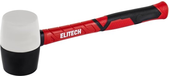 Киянка резиновая черно-белая Elitech 620201 450 г