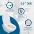 Комплект инсталляция и унитаз Santek Нортон, безободковый с микролифтом, клавиша цвет черный