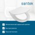Комплект инсталляция и унитаз Santek Нортон, безободковый с микролифтом, клавиша цвет черный