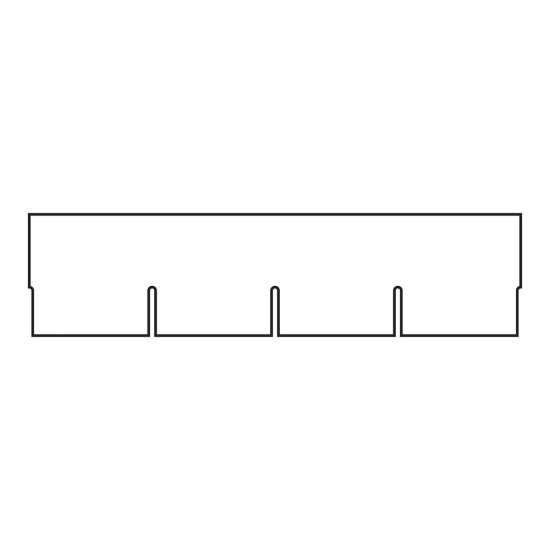 Панель фасадная гибкая Технониколь Hauberk 1000х250 мм кирпич готический 2 кв.м
