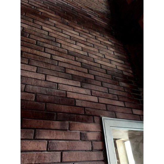 Искусственный камень Atlas Stone Клинкер широкий темно-коричневый (42 шт.=1,36 кв.м)