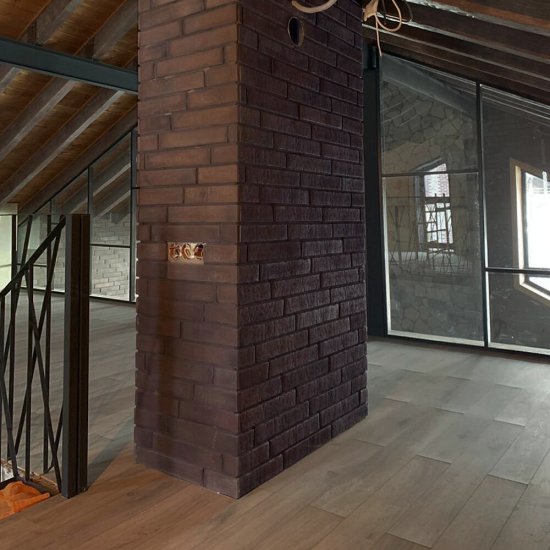 Искусственный камень Atlas Stone Клинкер широкий темно-коричневый (42 шт.=1,36 кв.м)