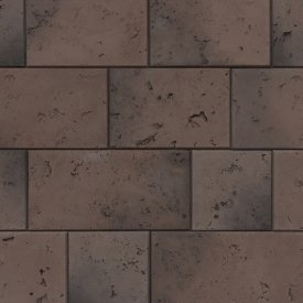 Искусственный камень Atlas Stone Травертин темно-коричневый (17 шт.=1 кв.м)