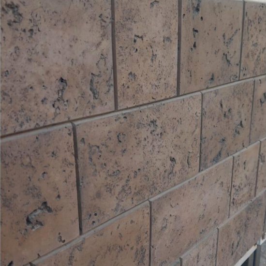 Искусственный камень Atlas Stone Травертин темно-коричневый (17 шт.=1 кв.м)