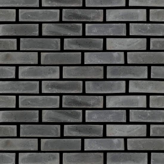 Искусственный камень Клинкер Стоун Прусский кирпич серый дымчатый (48 шт.=1 кв.м)