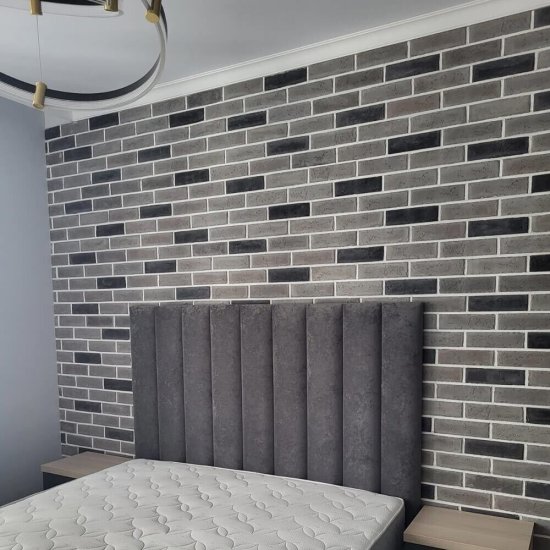 Искусственный камень Клинкер Стоун Прусский кирпич серый дымчатый (48 шт.=1 кв.м)