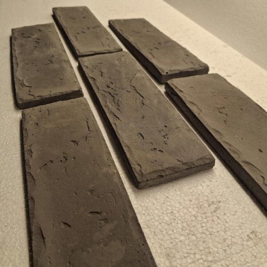 Искусственный камень Клинкер Стоун Прусский кирпич серый дымчатый (48 шт.=1 кв.м)