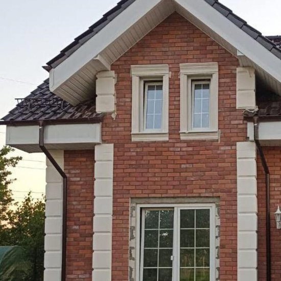 Искусственный камень Клинкер Стоун Прусский кирпич красный стандарт (48 шт.=1 кв.м)