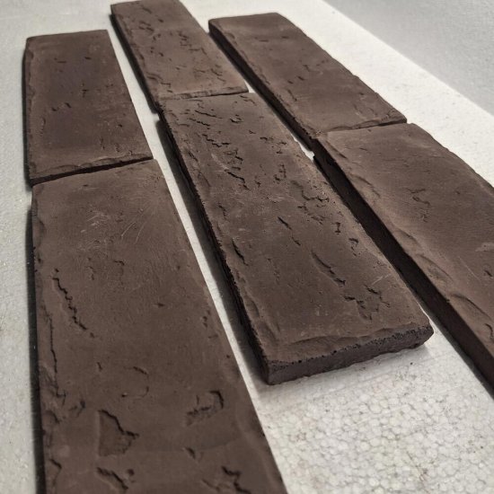 Искусственный камень Клинкер Стоун Прусский кирпич коричнево-кофейный (48 шт.=1 кв.м)