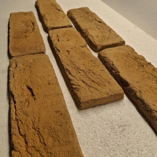 Искусственный камень Клинкер Стоун Старорусский кирпич желтый пустыня сахара (48 шт.=1 кв.м)