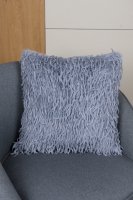 Подушка Перья 45x45 см цвет серо-голубой