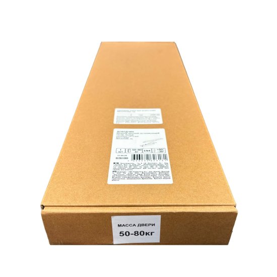 Доводчик для двери 80 кг сталь цвет белый