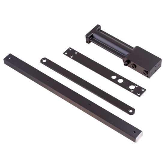 Доводчик для двери 80 кг сталь цвет черный