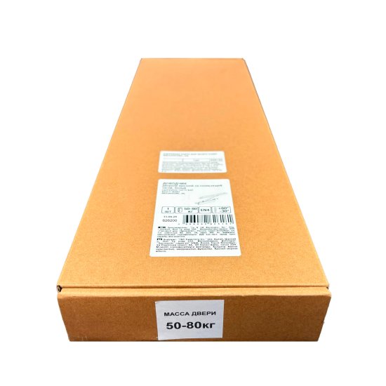 Доводчик для двери 80 кг сталь цвет хром