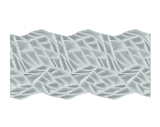 Стеновая панель 3D Dekohaus Rami Люкс белая 90x45 см 2 шт.