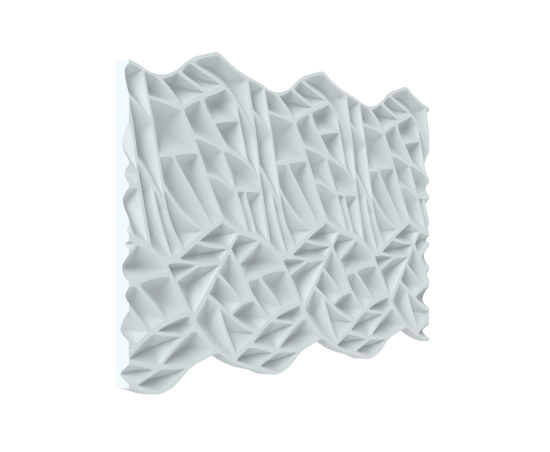 Стеновая панель 3D Dekohaus Rami Люкс белая 90x45 см 2 шт.