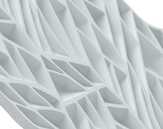 Стеновая панель 3D Dekohaus Rami Люкс белая 90x45 см 2 шт.