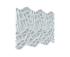 Стеновая панель 3D Dekohaus Rami Люкс белая 90x45 см 2 шт.