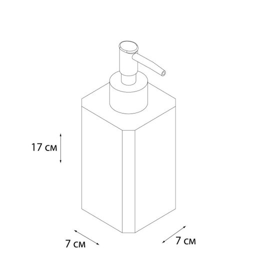 Дозатор для мыла Fixsen Text настольный керамика белый (FX-230-1)