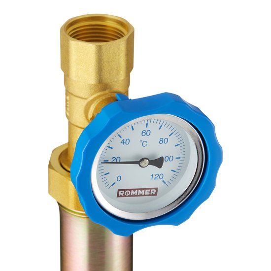 Насосная группа Rommer 1 ВР(г) х 1 1/2 НР(ш) с трехходовым приводным смесителем без насоса (RDG-1003-002501)
