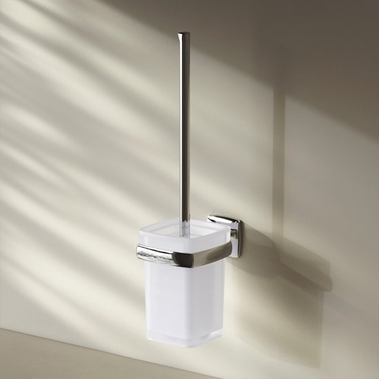 Ершик для унитаза AM.PM Gem подвесной стекло/металл хром (A9033400)