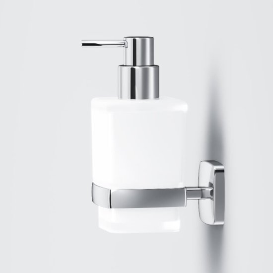 Дозатор для мыла AM.PM Gem с держателем стекло матовый/металл хром (A9036900)