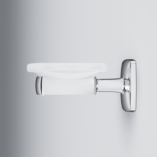 Мыльница для ванной AM.PM Gem с держателем стекло/металл хром (A9034200)