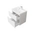 Комплект тумба с раковиной Raval Wector 60 см подвесная белая (Wct.01.60/P/W/MD)