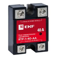 Реле твердотельное EKF PROxima RTP (rtp-1-40-aa) однофазное 480 В 40 А тип AC